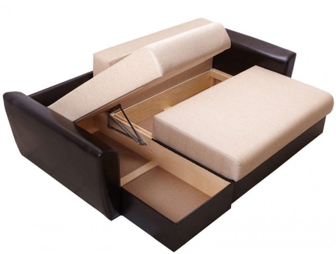 Угловой диван "Амстердам" рогожка артикул 1136