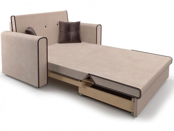 Выкатной диван "Санта" микровельвет артикул 1963