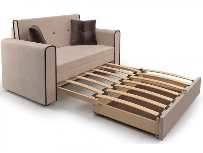 Выкатной диван "Санта" микровельвет артикул 1963