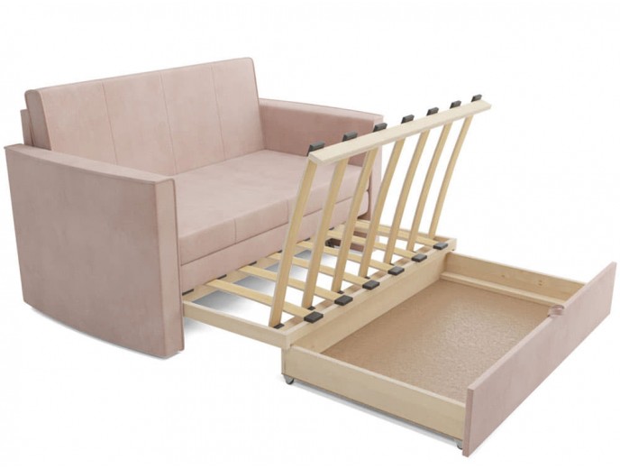 Выкатной диван "Санта 2" микровельвет артикул 2609