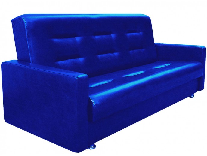 Диван-книжка "Аккорд" экокожа синий