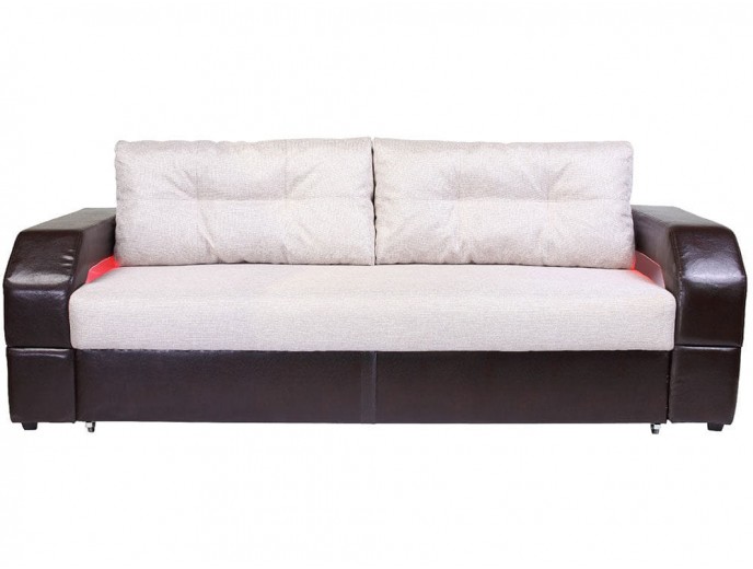 Диван-еврокнижка "Манчестер" с подсветкой рогожка артикул 2252