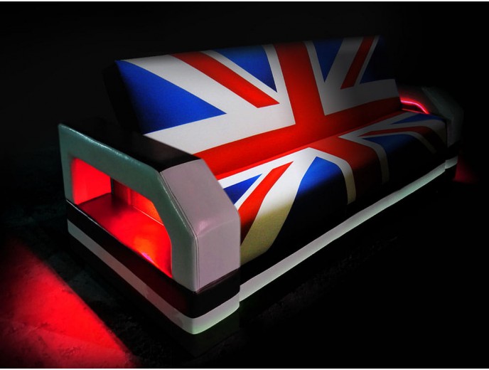 Диван-книжка "Британский флаг" с подсветкой артикул 1104