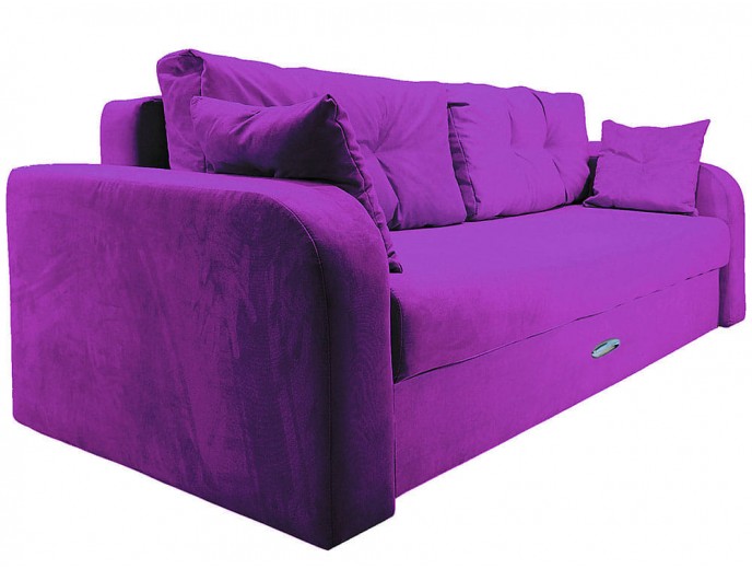 Диван-еврокнижка "Дублин Люкс" велюр фиолетовый