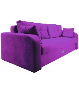 Диван-еврокнижка "Дублин Люкс" велюр фиолетовый