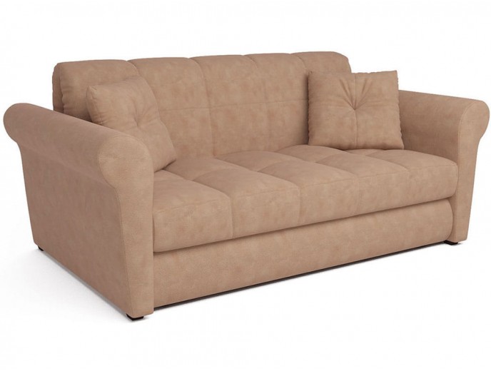 Диван-аккордеон "Гранд" велюр Luna бежевый