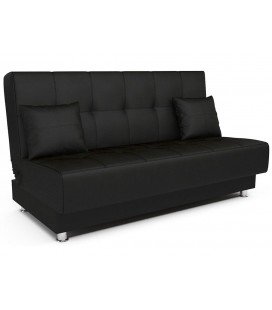 Диван-книжка "Мария" экокожа черный