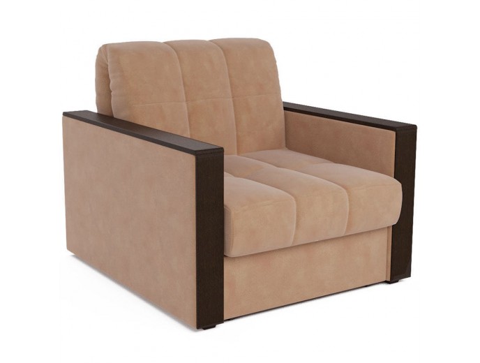 Кресло-кровать "Техас" металлокаркас велюр бежевый
