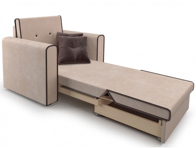 Кресло-кровать "Санта" микровельвет артикул 1994