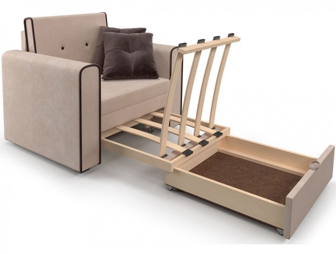 Кресло-кровать "Санта" микровельвет артикул 1994