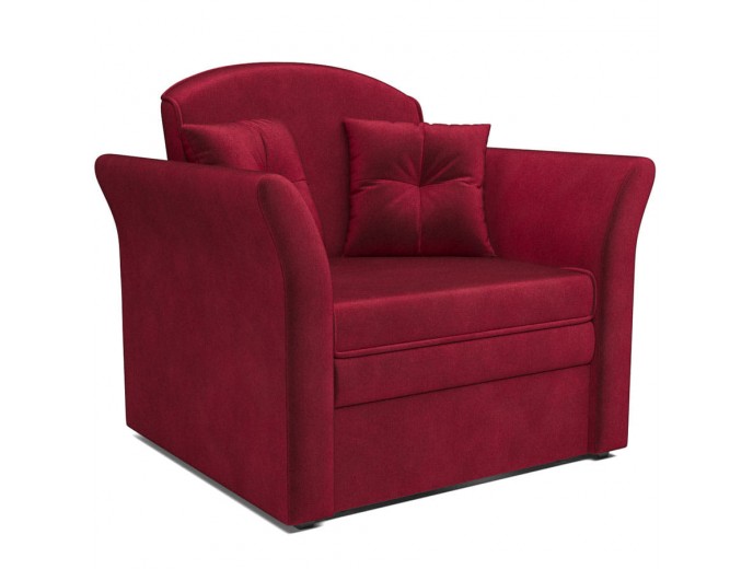 Кресло-кровать "Малютка №2" бархат красный