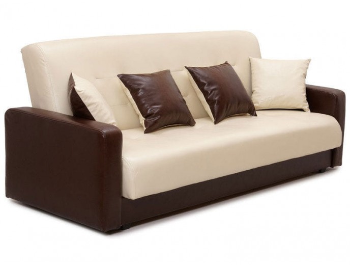 Диван-книжка "Аккорд" бежево-коричневый