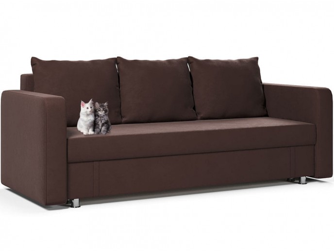 Диван-софа "Каприз" велюр коричневый