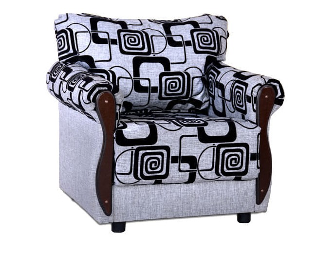 Кресло для отдыха "Клайд" рогожка квадраты