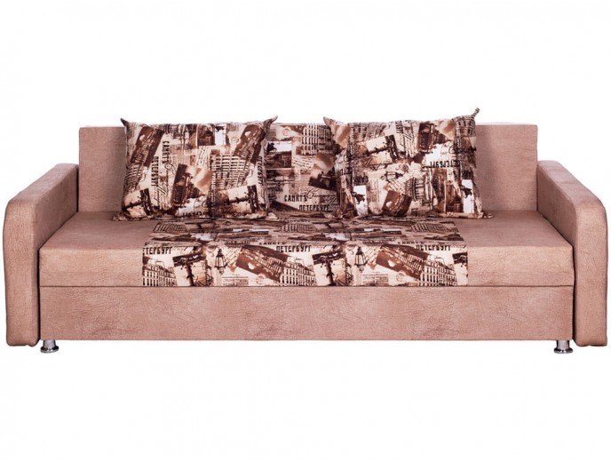 Диван-еврокнижка "Дипломат" вельвет принт артикул 1544