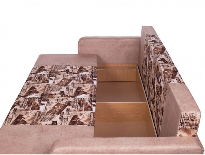 Диван-еврокнижка "Дипломат" вельвет принт артикул 1544