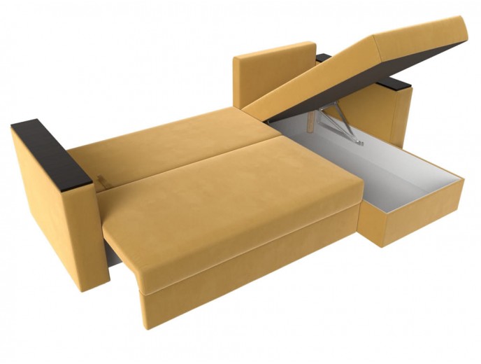 Угловой диван "Атланта Лайт БС" вельвет артикул 2966