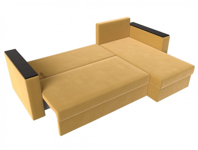 Угловой диван "Атланта Лайт БС" вельвет артикул 2966