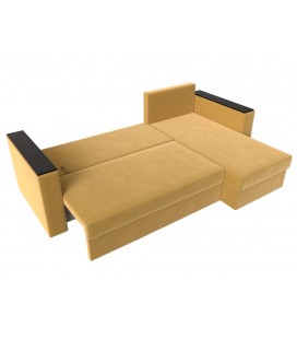 Угловой диван "Атланта Лайт БС" вельвет артикул 2966