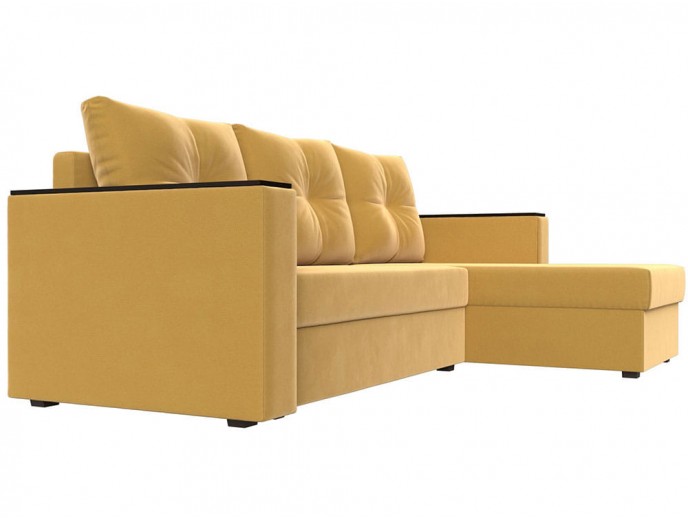 Угловой диван "Атланта Лайт БС" вельвет артикул 2966