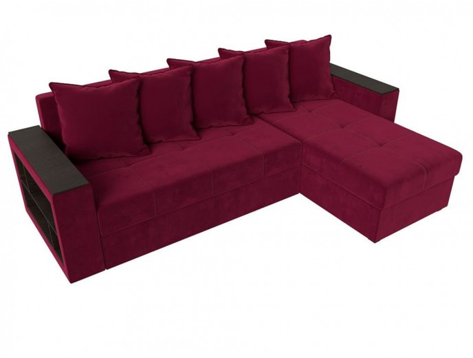 Угловой диван "Дубай Лайт" вельвет артикул 1384