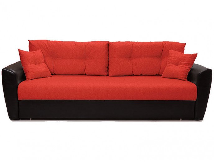 Диван-еврокнижка "Амстердам" красный артикул 2114