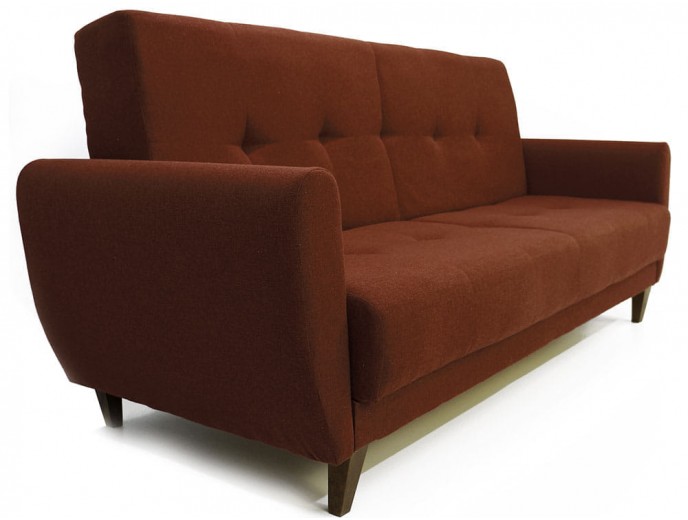 Диван-книжка "Сканди" рогожка коричневый