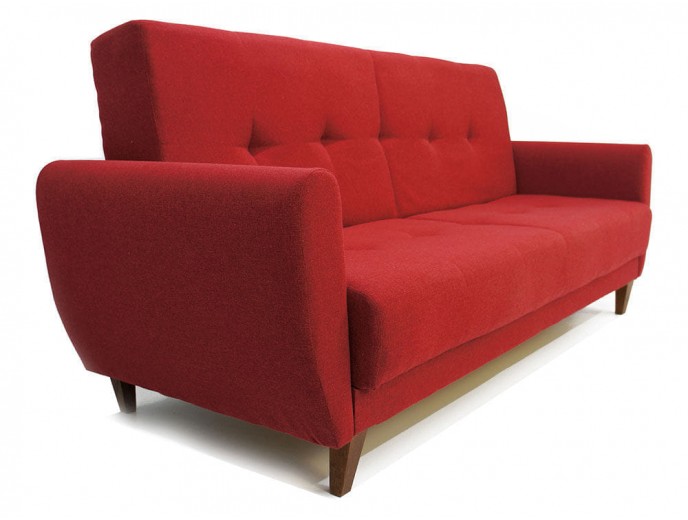 Диван-книжка "Сканди" рогожка красный