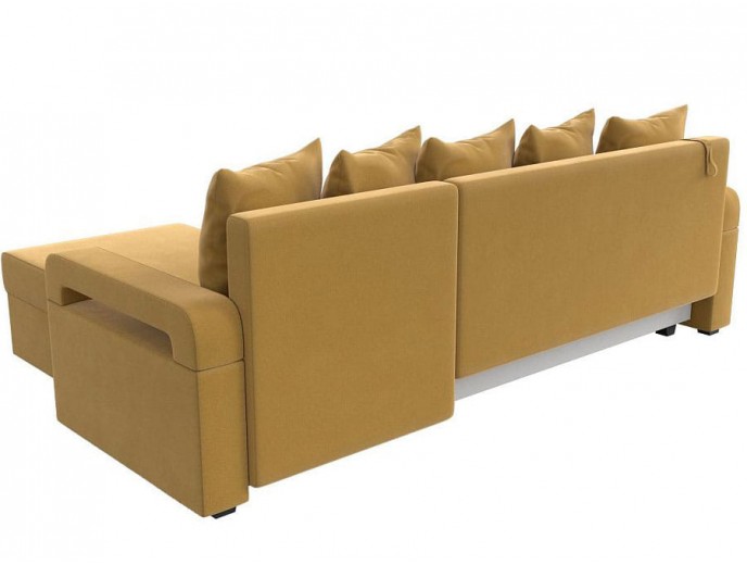 Угловой диван "Гермес Лайт" микровельвет артикул 1297