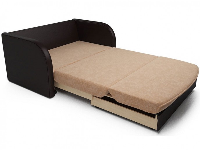 Выкатной диван "Малютка" микровельвет артикул 1956