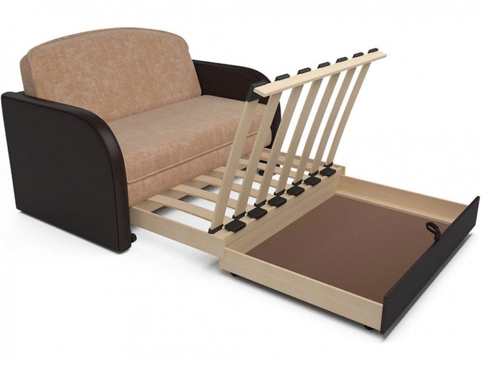 Выкатной диван "Малютка" микровельвет артикул 1956