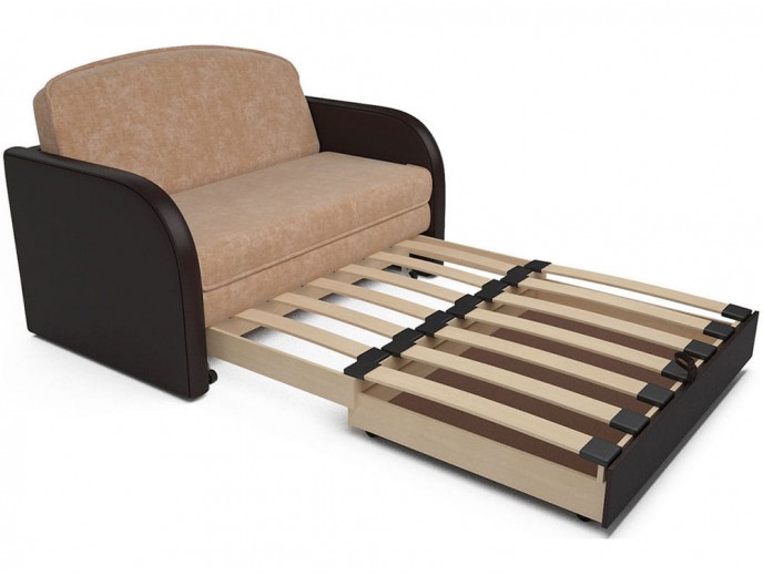 Выкатной диван "Малютка" микровельвет артикул 1956